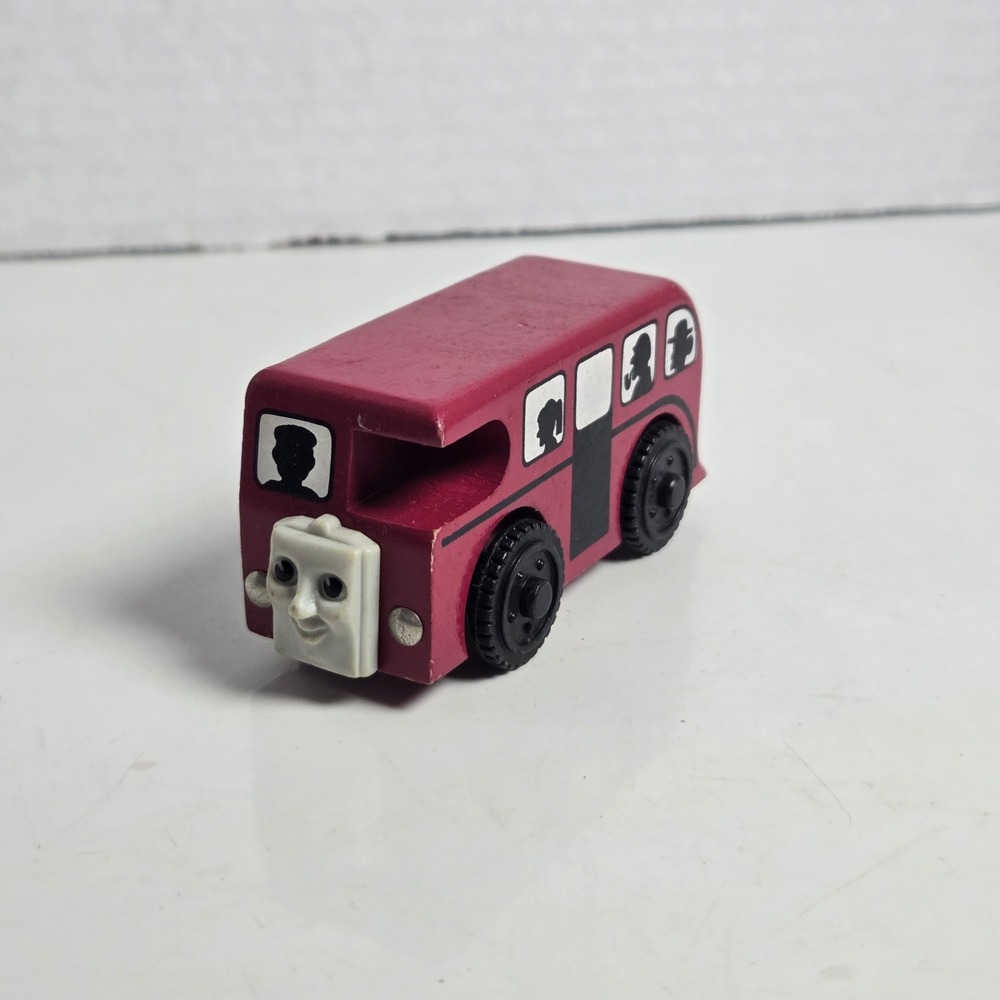 Thomas & Friends Wooden Railway Train Tank Engine - Bertie the Bus Red